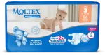 MOLTEX Premium Comfort Midi 3 (4-10 kg) - m&auml;hkmed pakendis 56 tk.