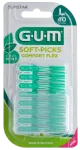 GUM Soft-Picks Comfort Flex Large piparm&uuml;ndimaitselised hambavaheharjakesed, 40 tk.
