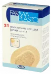 FARMA PLASTO miesas tona acu plāksteri 6 x 4.8 cm, iepakojumā 21 gab.