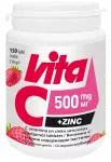 VITABALANS Cincs + C vitamīns 500 mg sūkājamās tabletes, 150 gab.