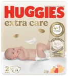 HUGGIES Extra Care 2 m&auml;hkmed vasts&uuml;ndinutele 3-6kg, pakendis 24 tk
