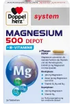 DOPPELHERZ Magnesium 500 Depot tabletid koos B-vitamiinidega, 30 tk.