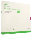 MEPILEX Border Flex Oval 13 x 16 cm, 5 plaastrit