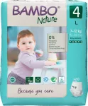 BAMBO NATURE L-4 Nature autiņbiksītes 7-14 kg, 20 gabali