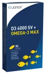 JONAX D3 4000 SV + Maksimālā Omega-3 30 kapsulu iepakojums