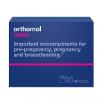 Orthomol raseduse ja imetamise toitumisabi pulbri ja kapslitega &ndash; 30 portsjonit igakuiseks ema tervise kuuriks
