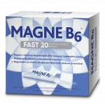 MAGNE B6 Fast pulveris mutē &scaron;ķīsto&scaron;s, 20 paciņas