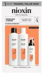 NIOXIN s&uuml;steem nr 4 komplekt v&auml;rvitud juustele, millel esineb m&auml;rgatav h&otilde;renemine