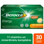 BERROCA Energy &scaron;ķīsto&scaron;ās tabletes, 30 gab.