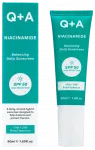 Q+A Niacinamide SPF50 līdzsvaro&scaron;ais saules aizsarglīdzeklis, 50 ml