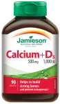JAMIESON Kaltsiumi ja D3-vitamiini kompleks 500 mg/1000 IU, 90 tabletti