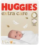 HUGGIES Extra Care 1, autiņbiksītes jaundzimu&scaron;iem (2-5kg), 84 gab. iepakojums