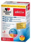 DOPPELHERZ Aktiv Magneesium 400 + B1 + B6 + B12 + foolhape, 80 tabletti