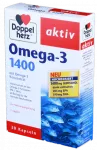 DOPPELHERZ Activ 1400 mg omega-3 tabletes (30 gab.)