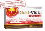 OLIMP LABS Gold Vit D3 4000 Fast 30 tabletes - mutē &scaron;ķīsto&scaron;as
