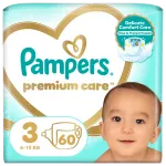 PAMPERS Premium Care-3 m&auml;hkmed (6-10 kg) &ndash; 60 tk pakend