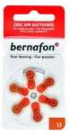 BERNAFON Nr.13 kuuldeaparaadi patareid, 6 komplekti