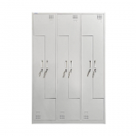 Metallist riidekapp Rehalt Systems S-ustega, 1800 &times; 1200 &times; 500, 6 uksega