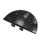 Liiklusk&uuml;nnise Eurostal 40 cm laiune, H40, must, otsaelement kinnituslabadega