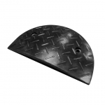 Liiklusk&uuml;nnise Eurostal 40 cm laiune, H40, must otsaelement, kinnitusaukudega