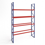 Kaubaaluste riiul, 6000x2700x1100, 15 kaubaalust (4 tasandit), p&otilde;hiosa