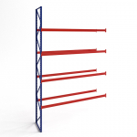 Kaubaaluste riiul, 8000&times;2700&times;1100, 15 kaubaalust (4 tasandit), lisaosa