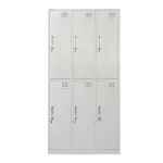 Metallist riidekapp Rehalt Systems, kahetasandiline, 1800 &times; 900 &times; 500, 6 uksega