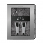Wellness Set With Grey Microfiber Bath Robe