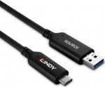 Lindy Kabel USB Lindy USB-A - USB-C 10 m Czarny (43395)