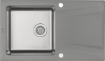 Deante Zlewozmywak Deante . PRIME SZARY METALIK GRANITO-STAL 860x500x220 3,5'' + OSPRZĘT SPACE SAVERS