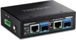 Trendnet Konwerter światłowodowy TRENDnet TRENDnet 2-Port Industrial SFP to Gigabit PoE++ Media Conv.