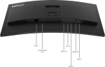 Lenovo Monitor Lenovo ThinkVision T34WD-40 komputerowy 86,4 cm (34'') 3440 x 1440 px Wide Quad HD LED Czarny