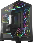 Modecom Case PC VOLCANO STELLAR PLUS ARGB MIDI 8F Black