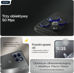 Motorola Smartfon Motorola Edge 70 - Business Edition - 5G Smartphone - Dual-SIM - RAM 8 GB / Pamięć wewnętrzna 256 GB - pOLED-Display - 6.67'' - 2712 x 1220 Pixel (120 Hz) - 3x Aparaty tylne 50 MP, 50 MP - front camera 50 MP - Pantone G