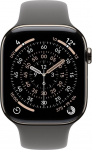 Apple Smartwatch Apple Watch 11 GPS + Cellular 46mm Natural Titanium Sport Band S/M Grafitowy  (MFCW4ZR/A)