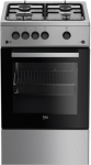 Beko FSG52020FX cooker Freestanding cooker Gas Inox