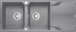 Deante Zlewozmywak Deante .ANDANTE SZARY GRANIT 2K Z/O 1160x500x210, 3,5''+SPACE SAVER