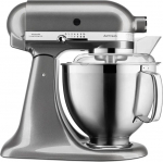 Kitchenaid Artisian food porcessor 4.8L, 300W, 10 speed, silver gray EU 5KSM185