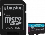 Kingston microSD 1TB CanvasGo! Plus 200MB/s A2 U3 V30 + adapter