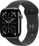 Apple Smartwatch Apple Watch 11 GPS + Cellular 46mm Slate Titanium Sport Band S/M Czarny (MFD14ZR/A)