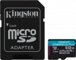 Kingston microSD 64GB CanvasGo! Plus 200MB/s A2 U3 V30 + adapter
