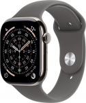 Apple Smartwatch Apple Watch 11 GPS + Cellular 46mm Natural Titanium Sport Band M/L Grafitowy  (MFCX4ZR/A)