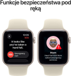 Apple Watch SE 3 GPS + Cellular 44mm Starlight Aluminium Case | Sand Sport Band - S/M