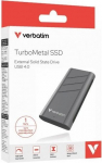 Verbatim Dysk zewnętrzny SSD Verbatim TurboMetal 1TB Grafitowy (32021)