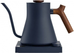Fellow Stagg EKG PRO 900ml electric kettle in stone blue with a walnut-coloured handle