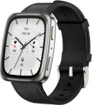 Amazfit Active 2 (Square) NFC, 44mm with Premium Leather Strap, Black EU W2434GL2N