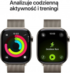 Apple Smartwatch Apple Watch 11 GPS + Cellular 46mm Natural Titanium Milanese Loop M/L Szary (MFD04WF/A)
