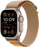 Apple Watch Ultra 2 GPS + Cellular 49mm Titanium Case with Tan Alpine Loop Strap Medium EU MX4F3