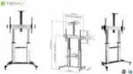 Techly Mobile stand for large TV LCD/LED 60-100 100 kg