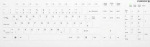Cherry Klawiatura Cherry CHERRY Keyboard AK-C8112 Medical corded sealed [DE] white IP68 kabelgebunden, vollversiegelt, IP68